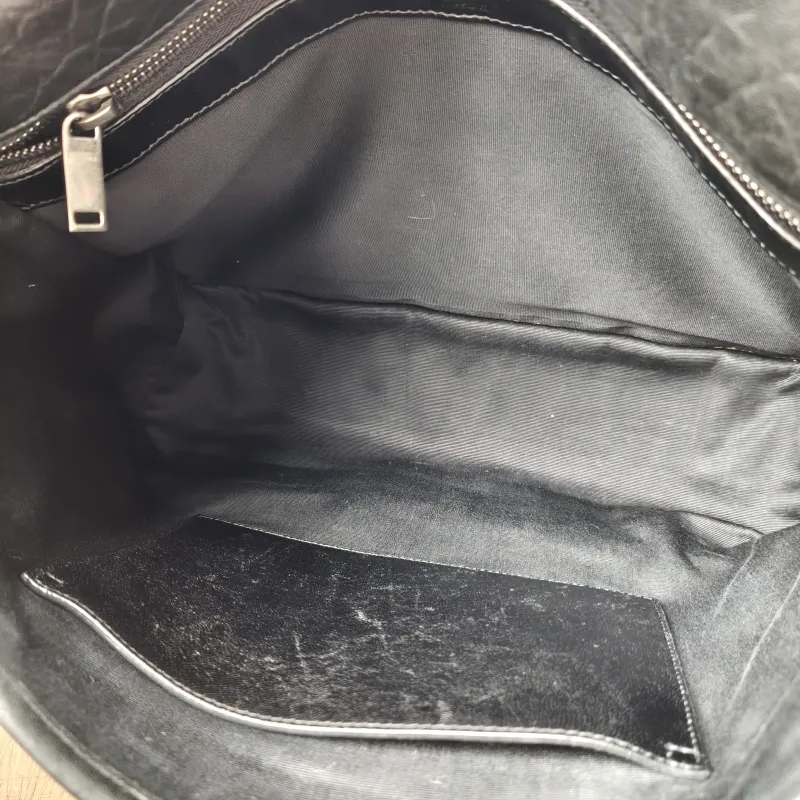 SAINT LAURENT Crossbody Bag Niki Black Lambskin 32 × 9 × 23 cm — detail view 6 of 11