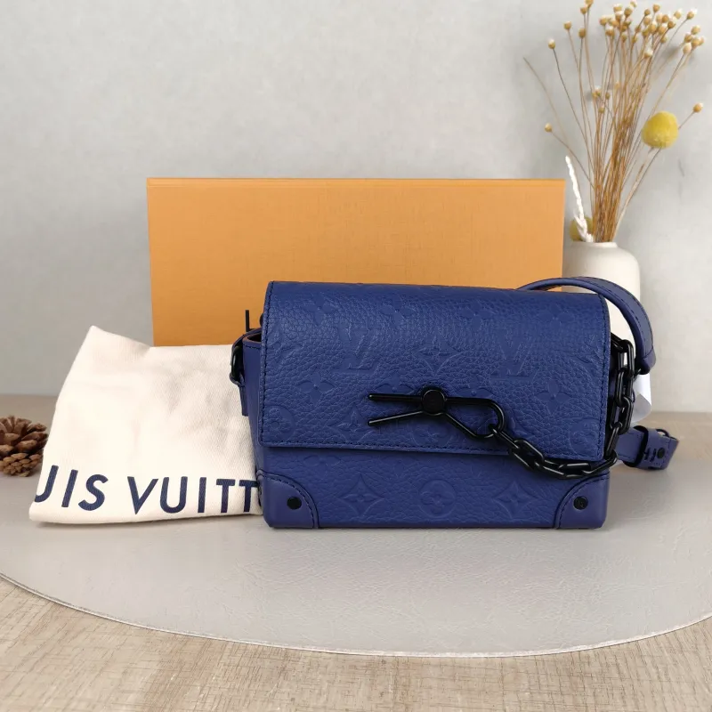 Louis Vuitton Crossbody Bag Steamer Box Blue Calfskinmini18 × 6.5 × 11 cm — cover view 5 of 6