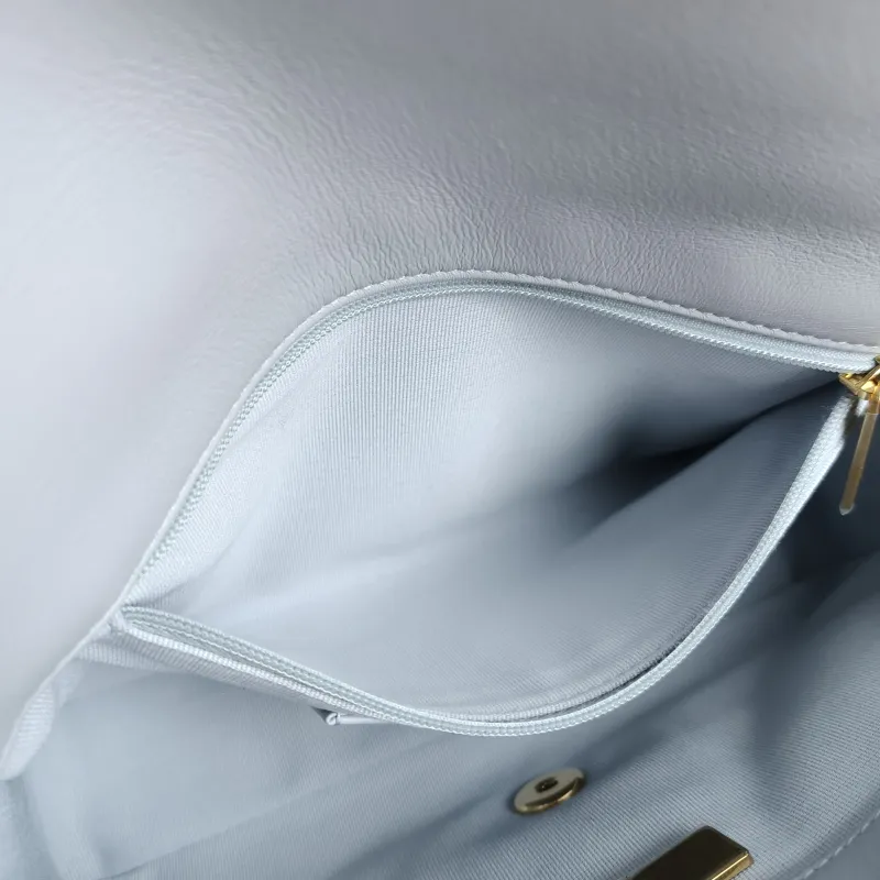 Chanel Crossbody Bag cf Collection Crossbody Bag Blue Lambskin 24.5 × 8 × 16 cm — detail view 5 of 13