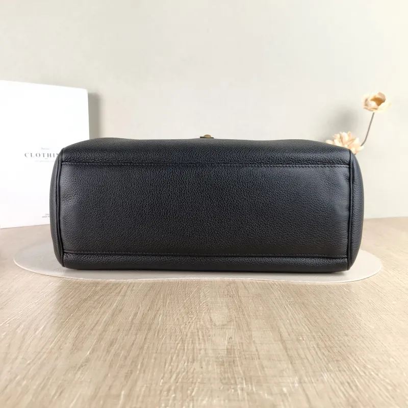 CELINE Shoulder Bag Soft 16Shoulder Bag Black Calfskin Medium 32 × 15 × 24 cm — cover view 4 of 5