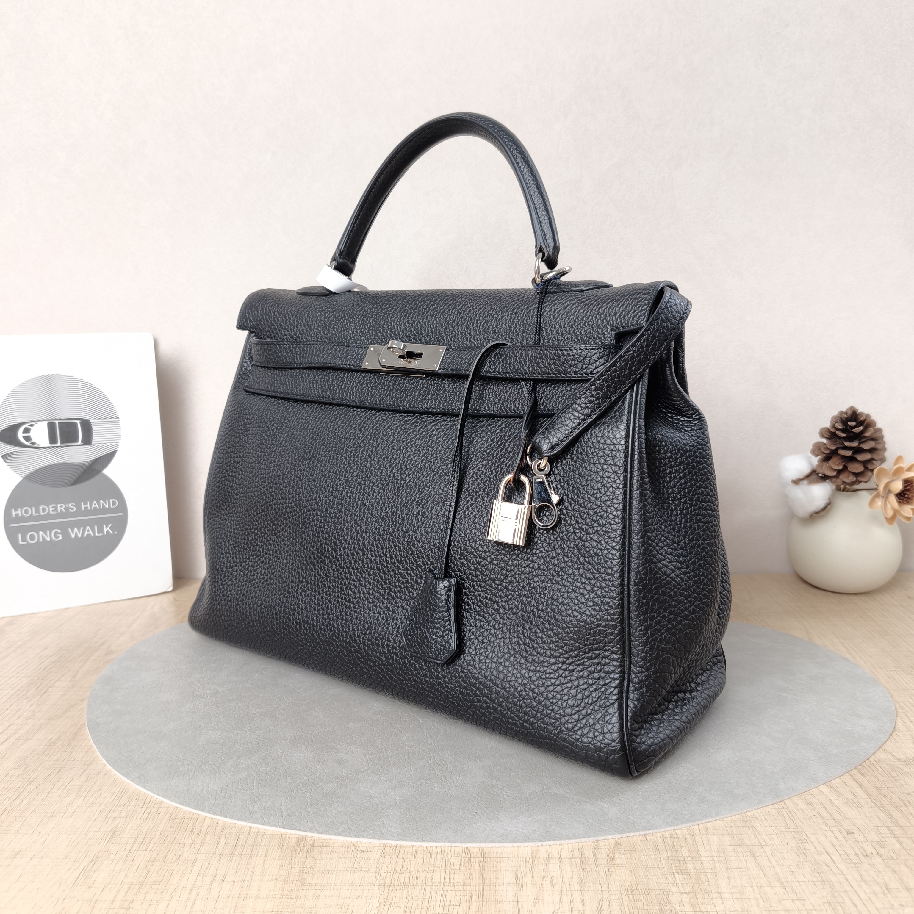 Hermès Crossbody Bagkelly 35 Black Togo Calfskin One Size35 × 12 × 24 cm — cover view 4 of 5