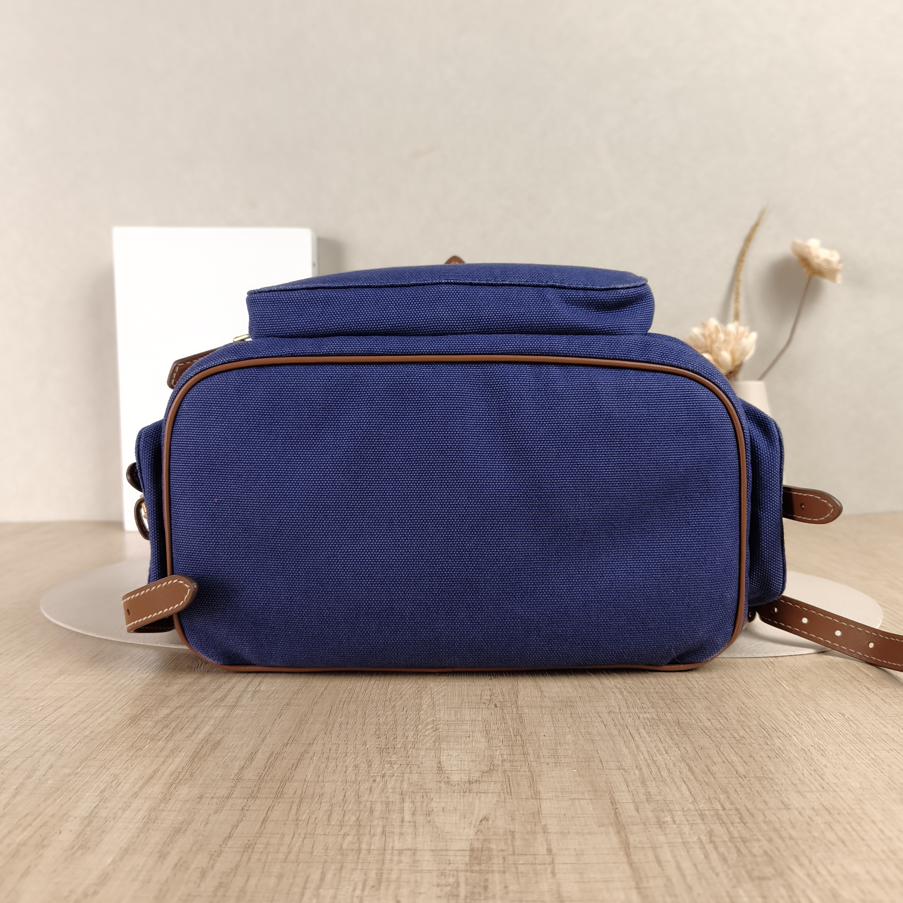 Miumiu Backpack Backpack Blue Canvas Large29.5 × 12.5 × 25 cm — cover view 3 of 5