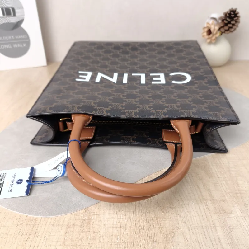 CELINE Crossbody Bag CABAS Monogram PVC Small 28.5 × 8 × 33 cm — detail view 12 of 12