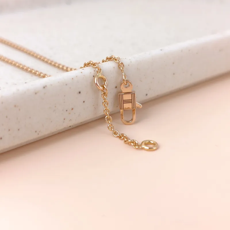 Hermès Necklace Amulettes Kelly Necklace Rose Gold Diamond18KR ose Gold One Size40cm — cover view 6 of 8