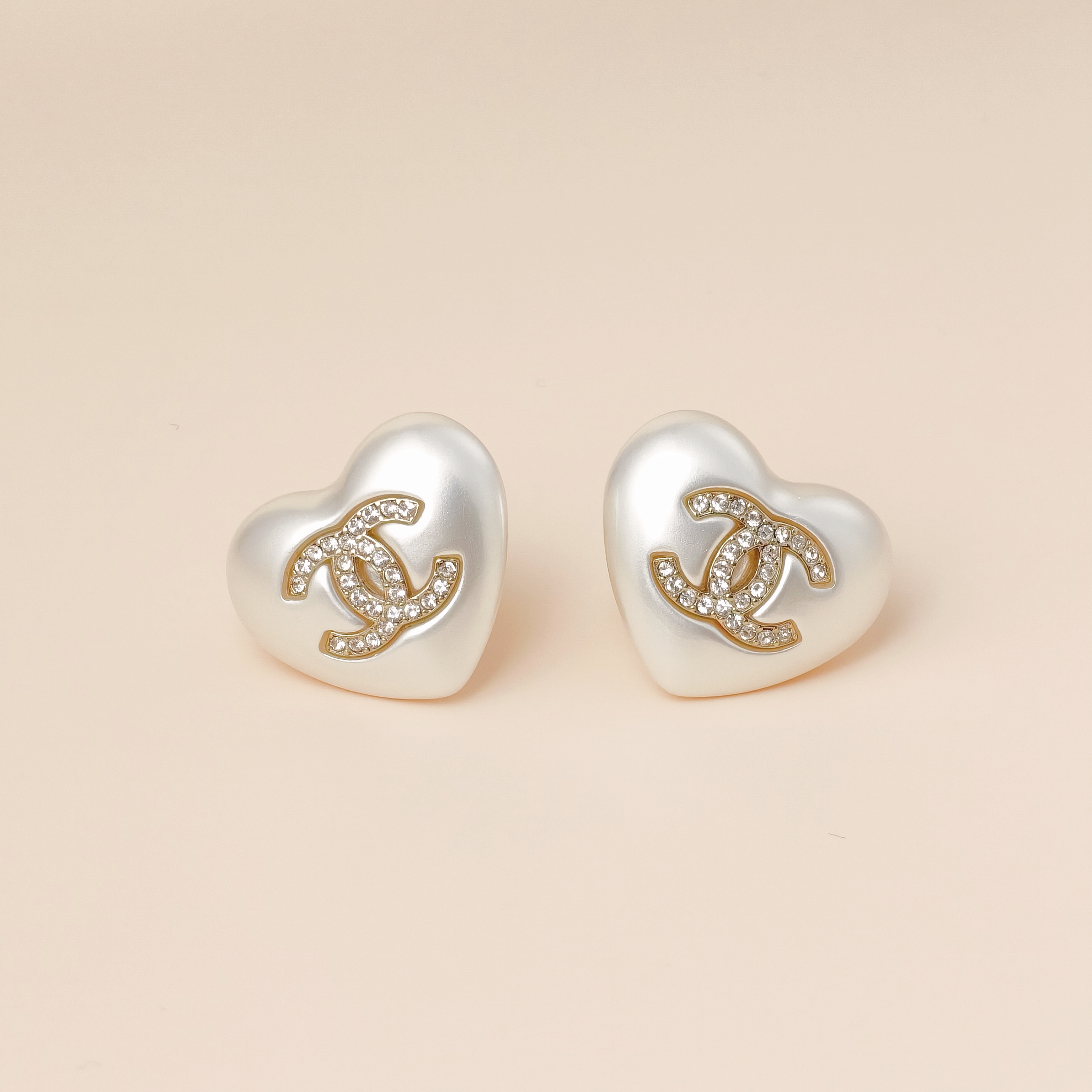 Chanel Earrings Earrings White One Size