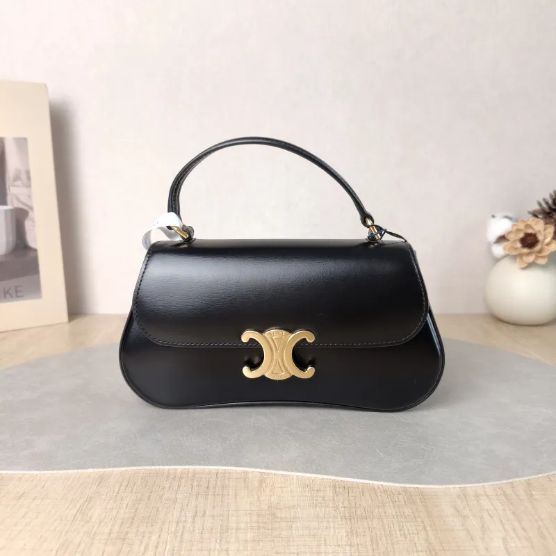 CELINE Crossbody Bag teen lola Crossbody Bag Black Calfskin One Size 20 × 5 × 11.5 cm