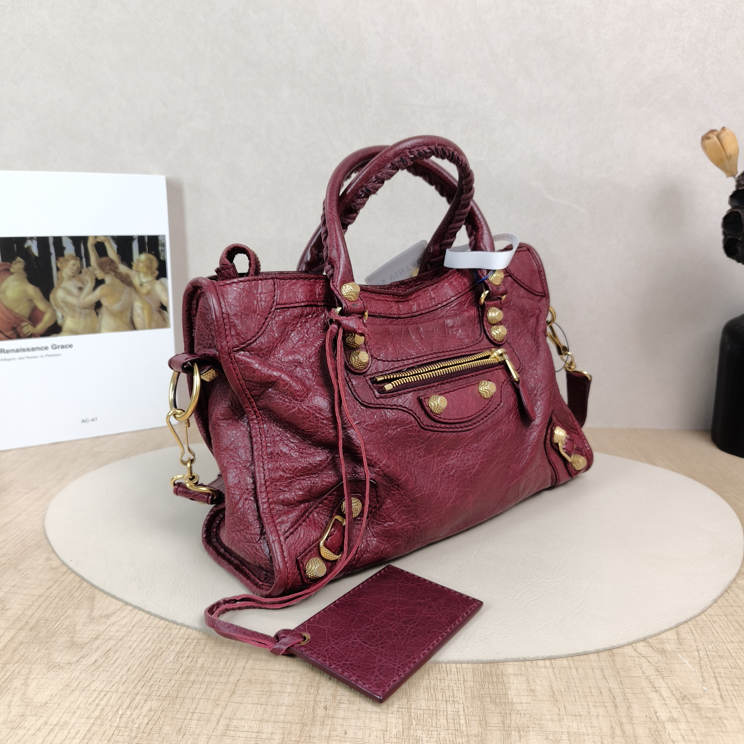 BALENCIAGA Crossbody Bag Classic City Red Lambskin Small30 × 10 × 21 cm — cover view 2 of 5