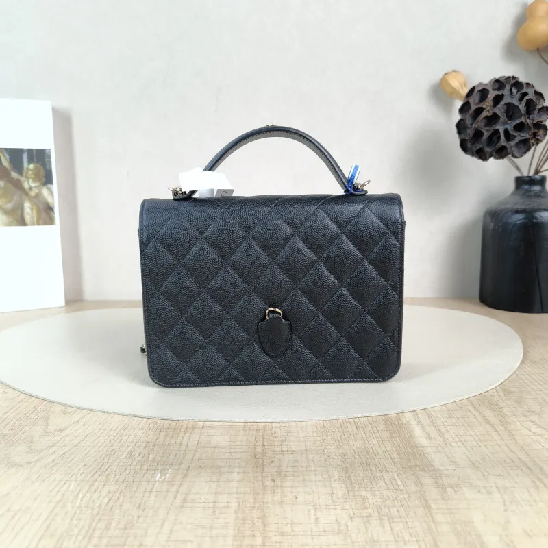 Chanel Backpack Backpack Black Grained Calfskin One Size18.2 × 5 × 14 cm — cover view 6 of 6