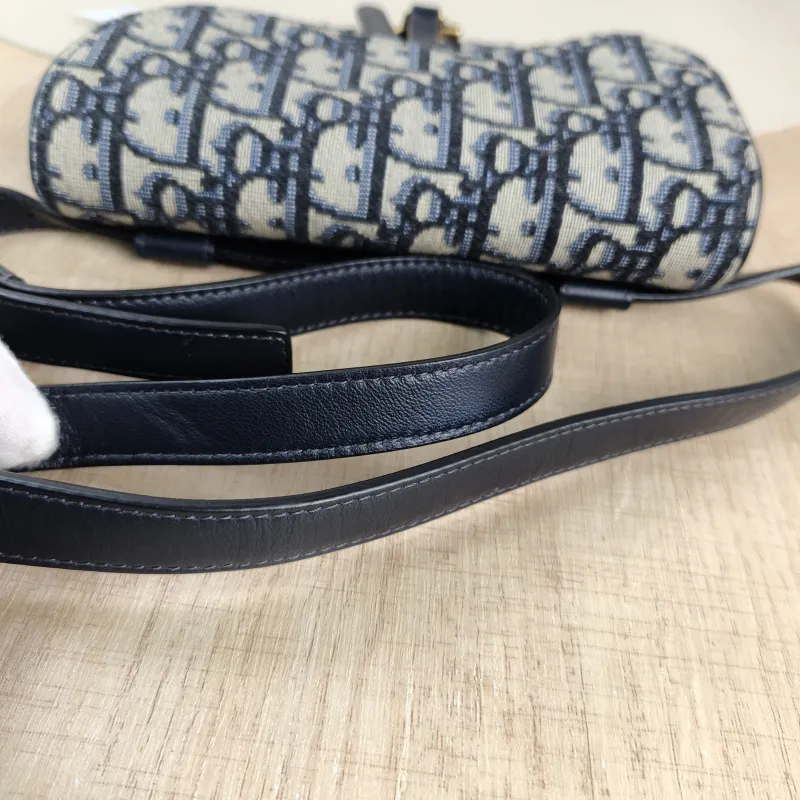 DIOR Belt Bag Saddle Belt Bag Blue Canvas One Size 17 × 3.5 × 10.5 cm — detail view 11 of 11