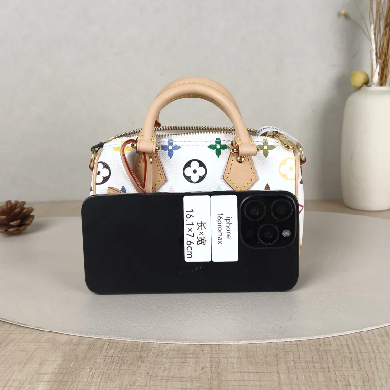 Louis Vuitton Crossbody Bag Speedy Nano Multicolore PV Cnano16 × 7.5 × 10 cm — cover view 3 of 5