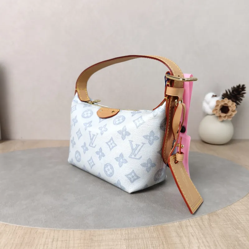 Louis Vuitton Shoulder Bag Pochette Hills Blue PVC One Size 18.5 × 6.5 × 11 cm — cover view 2 of 6