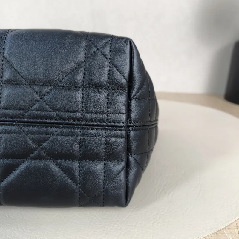 DIOR Top Handle Bag TOUJOURS Edition Black Calfskinmini13 × 12 × 15 cm — detail view 12 of 12