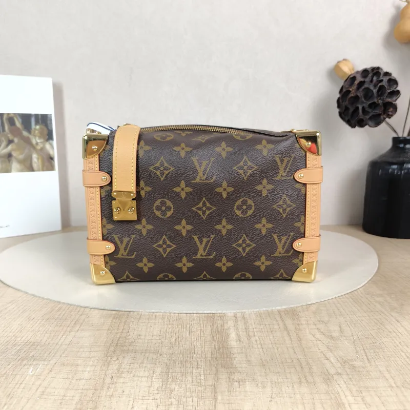 Louis Vuitton Crossbody Bag Side Trunk Box Monogram PVC Medium 23.5 × 8.5 × 16 cm