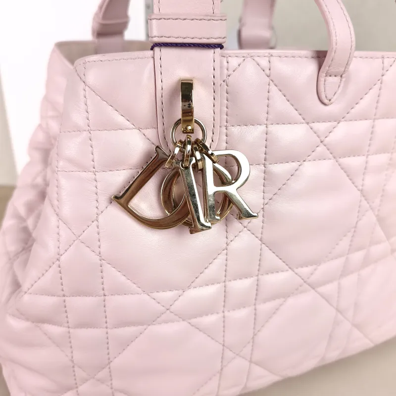 DIOR Top Handle Bag TOUJOURS Pink Calfskin Medium28.5 × 17 × 21.5 cm — detail view 6 of 10