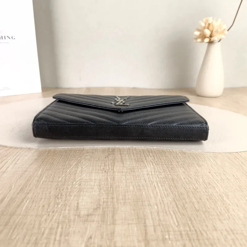 SAINT LAURENT Shoulder Bag CASSANDRE ENVELOPE Black Calfskin One Size 22.5 × 4 × 14 cm — cover view 2 of 5