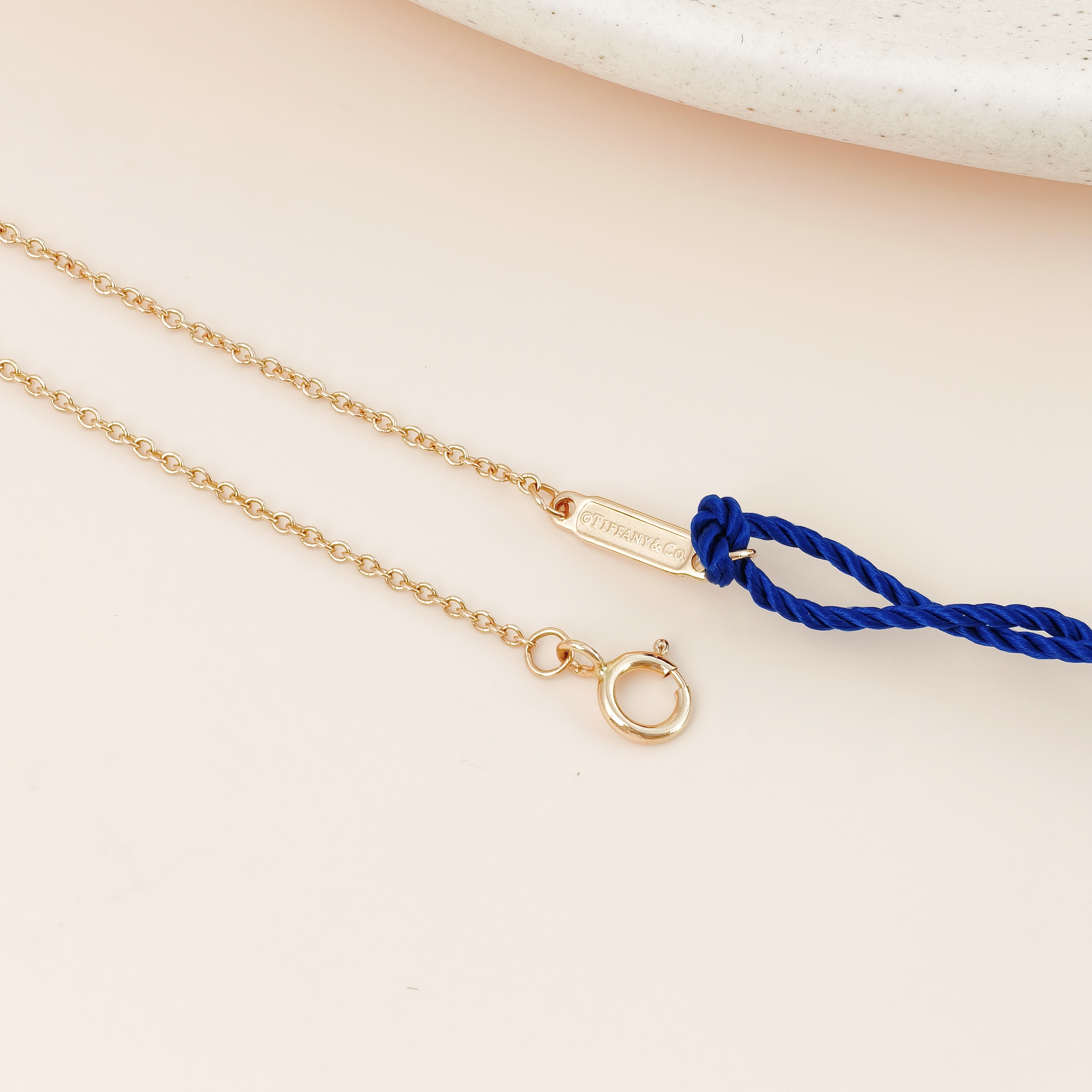 Tiffany&Co. Necklace TC ollection Smile Yellow Gold Pavé Diamond Gold Diamond18KY ellow Gold Small40.6-45.7 — cover view 4 of 13