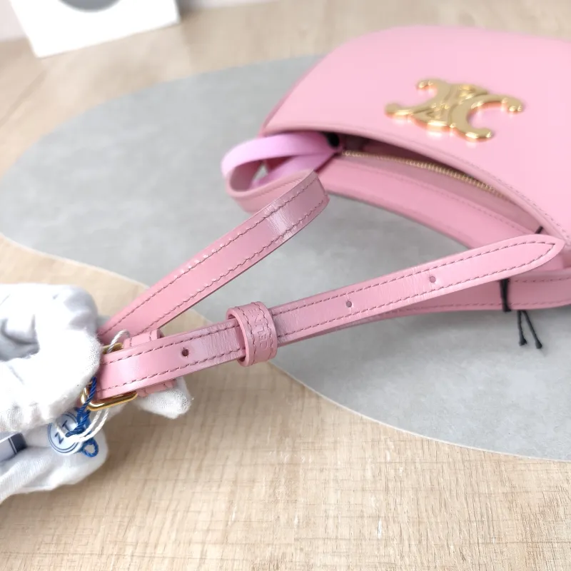 CELINE Shoulder Bag tilly Pink Calfskin Medium 22 × 4 × 13.5 cm — detail view 8 of 14