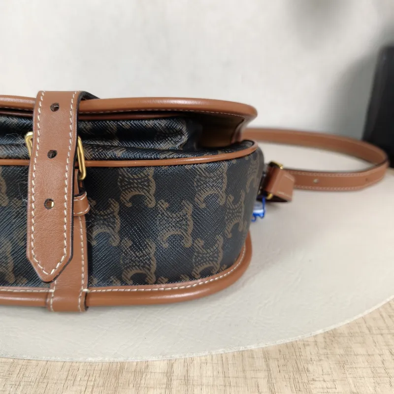CELINE Crossbody Bag FOLCO Monogram PVC Medium 18.5 × 8 × 17 cm — detail view 5 of 12