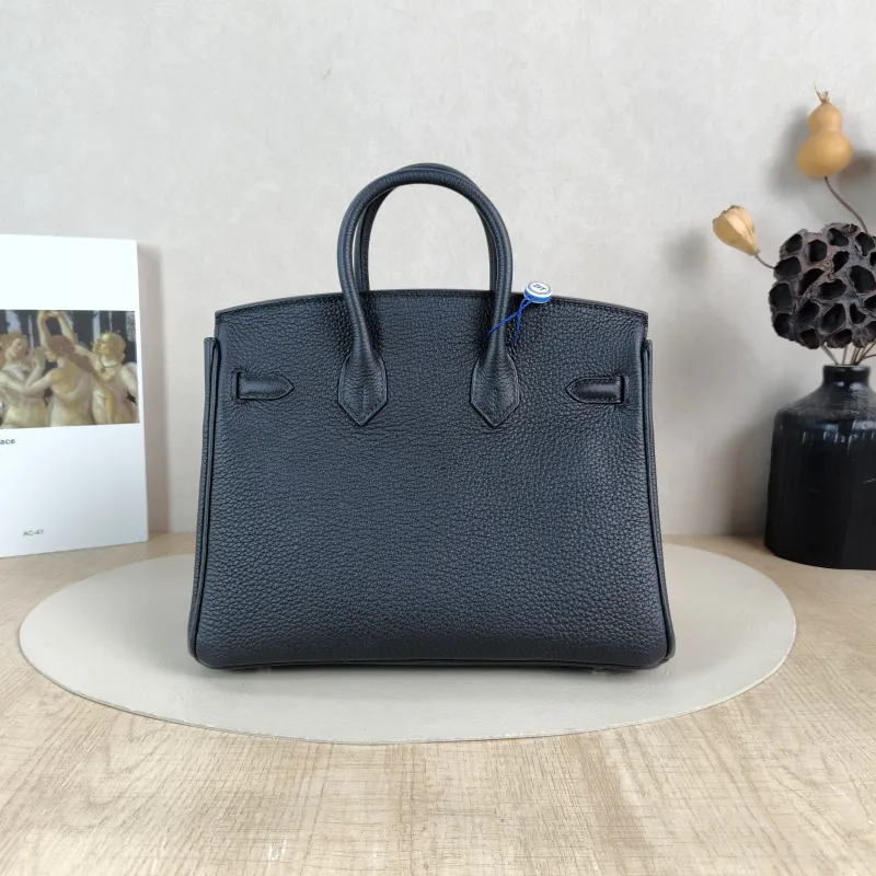 Hermès Top Handle Bag Birkin 25 Silver-Tone Hardware 89Black Silver-Tone Hardware Togo Calfskin Small 25 × 13 × 20 cm G — cover view 4 of 6