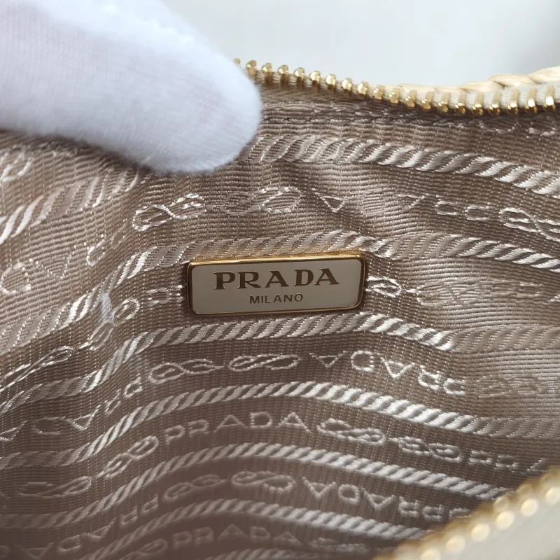 PRADA Crossbody Bag Re-Edition 2005 Hobo Woven Mini 22 × 6 × 18 cm — detail view 5 of 14