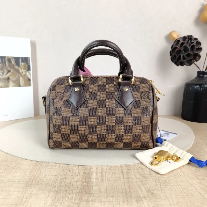 Louis Vuitton Crossbody Bag Speedy20 Shoulder Strap PVC Small 20.5 × 12 × 13.5 cm — cover view 4 of 6