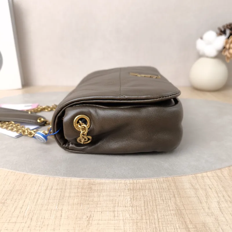 SAINT LAURENT Crossbody Bag Jamie 4.3 Chain Bag Green Lambskin Mini 20 × 7 × 12 cm — detail view 2 of 11