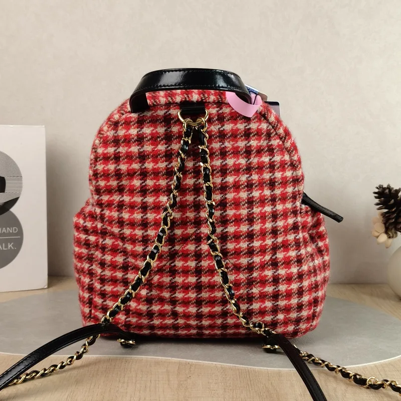 Chanel Backpack Collection Backpack Red One Size 23 × 9 × 23 cm — cover view 6 of 6