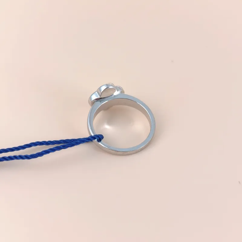 Van Cleef & Arpels Ring Pure Alhambra Pavé Diamond Ring White Gold 18KW hite Gold Diamond One Size51 — cover view 3 of 8