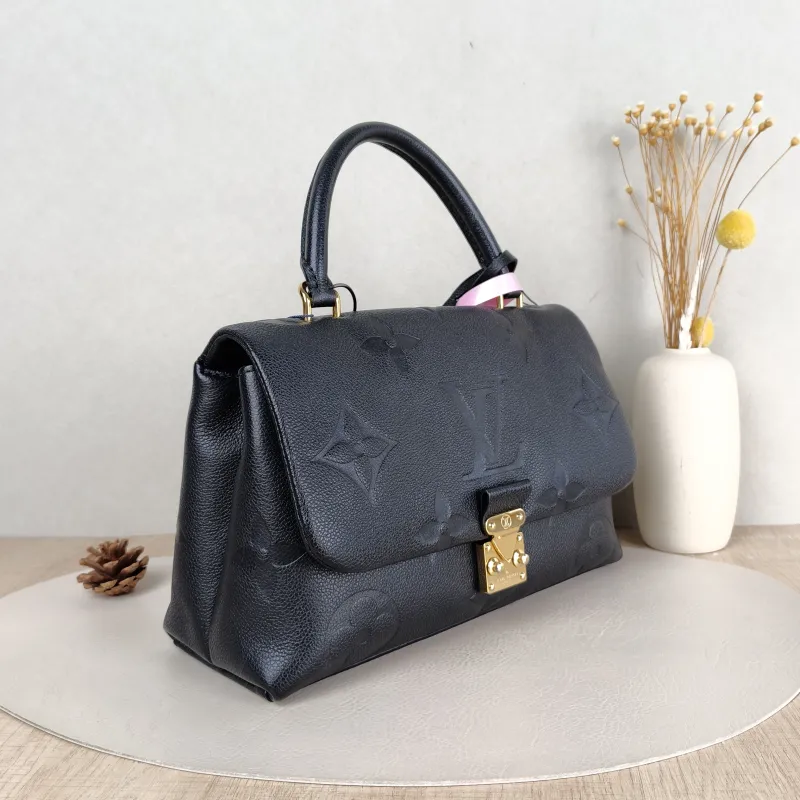 Louis Vuitton Crossbody Bag MADELEINE Black Monogram Empreinte Embossed Calfskin Medium 30 × 11 × 19.5 cm — cover view 5 of 5