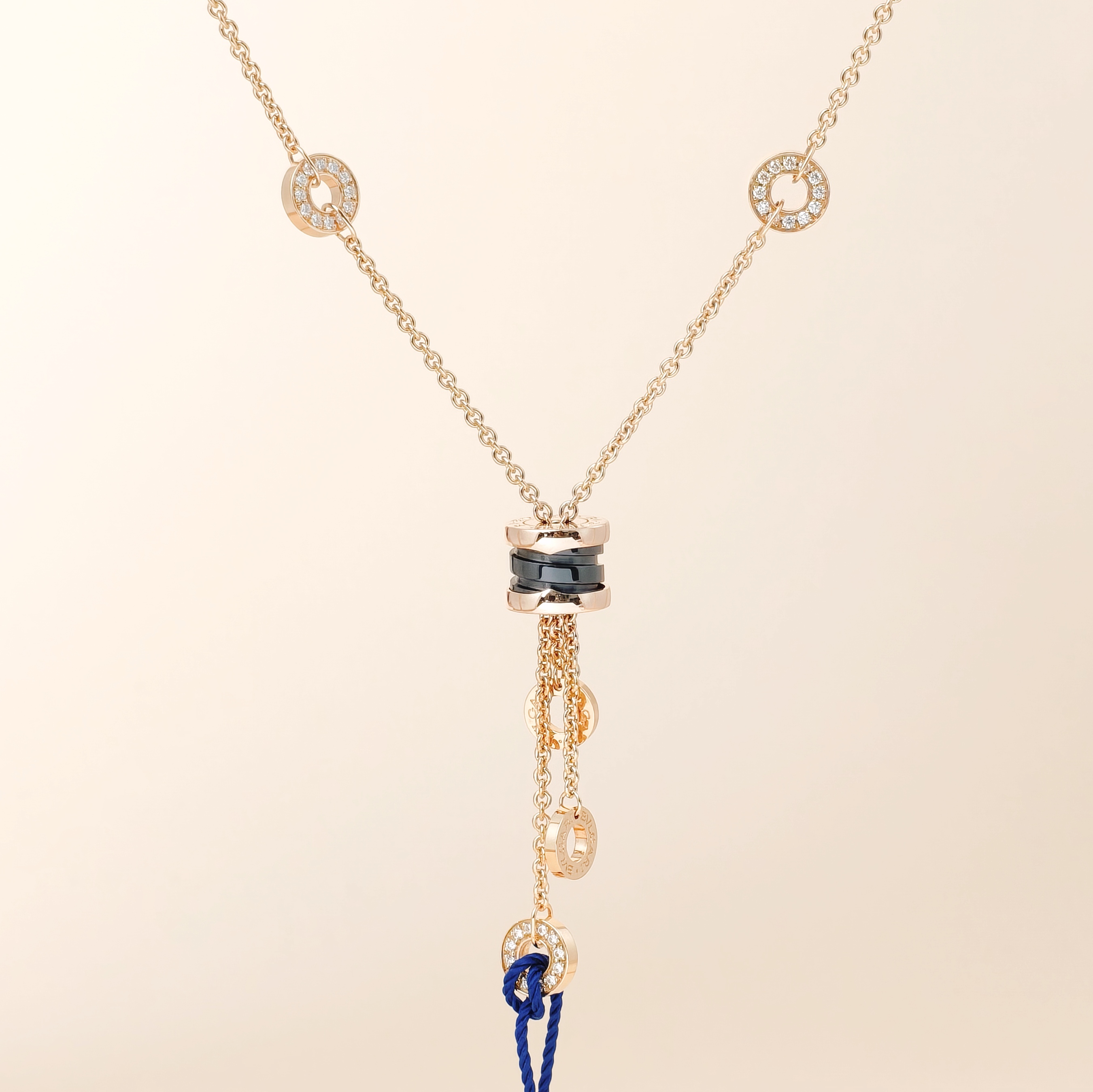 Bvlgari Necklace B.zero1 Diamond18KY ellow Gold0.8*38-40.5