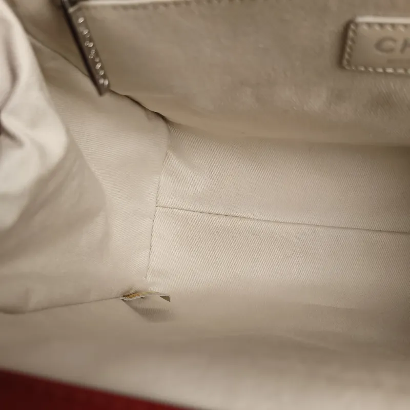 Chanel Shoulder Bag Tote Bag Red Grained Calfskin One Size 30 × 11 × 20 cm 17 — detail view 6 of 13