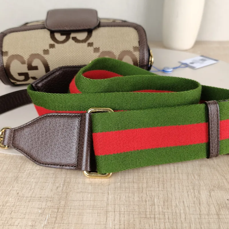 GUCCI Crossbody Bag Horsebit 1955 Horsebit Small Canvas 20.5 × 5 × 14.5 cm — detail view 6 of 12