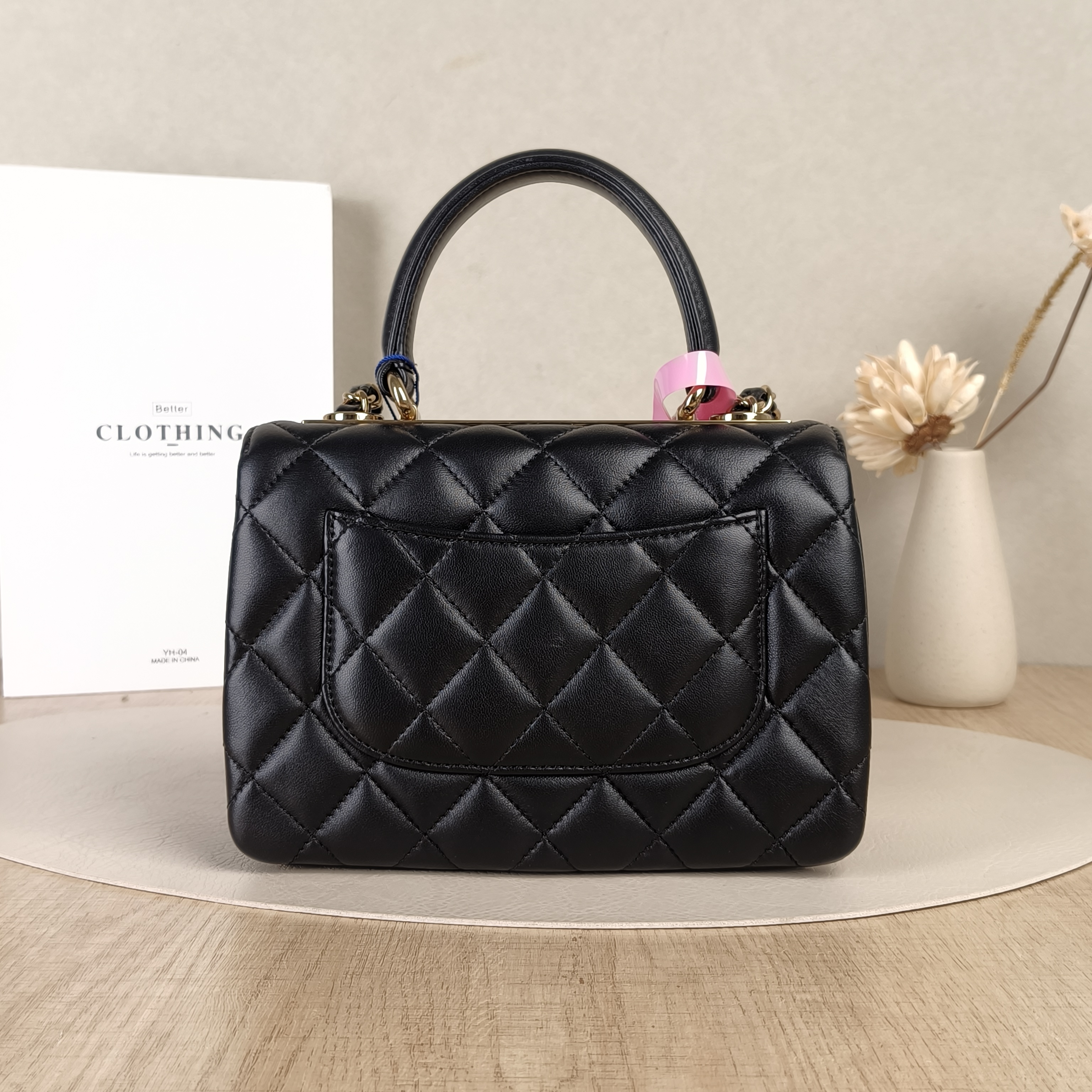 Chanel Top Handle Bag Trendy CC Black Lambskinmini19.5 × 8 × 14.5 cm — cover view 5 of 5