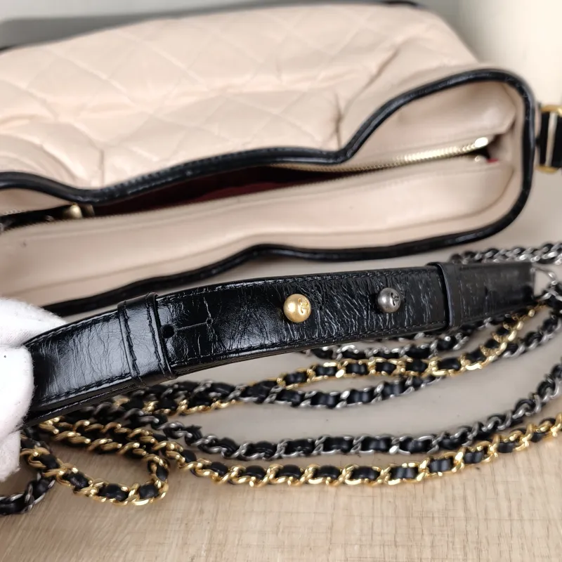 Chanel Crossbody Bag Gabrielle Gabrielle Bag Beige Black Large28 × 10 × 23 cm — detail view 5 of 13