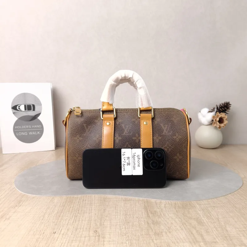 Louis Vuitton Crossbody Bag Keepall 25 Edition Brown PVC Medium 25 × 11 × 15 cm — cover view 2 of 6