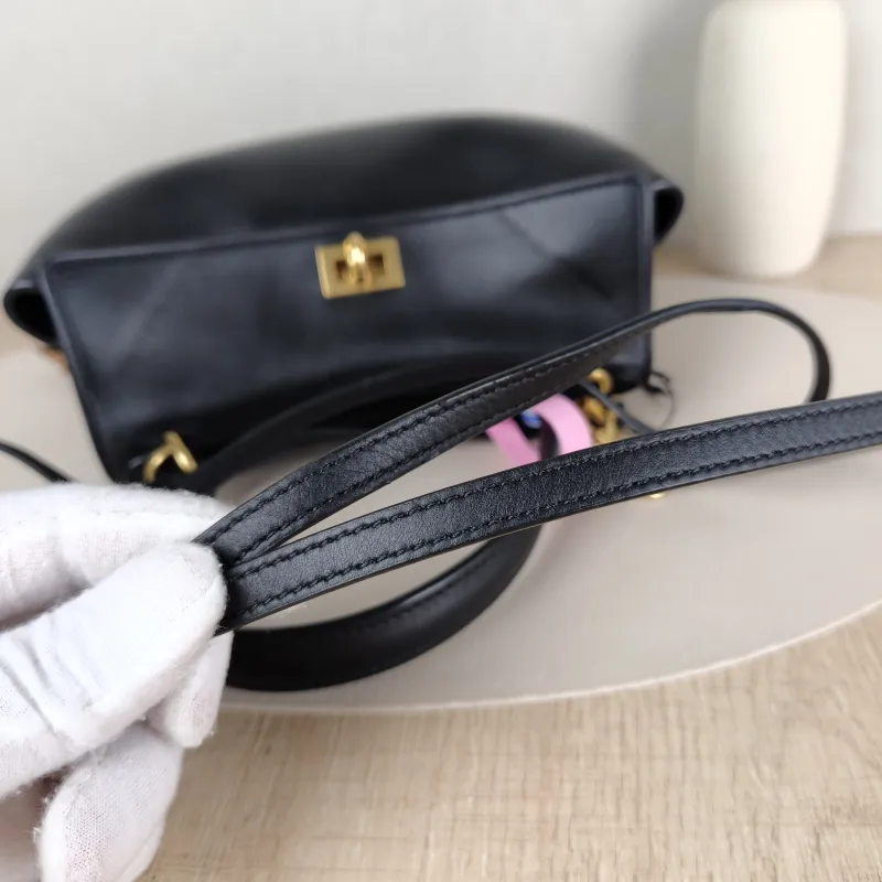 BALENCIAGA Crossbody Bag RODEO Black CC alfskin Mini 23 × 10 × 17 cm — detail view 5 of 12