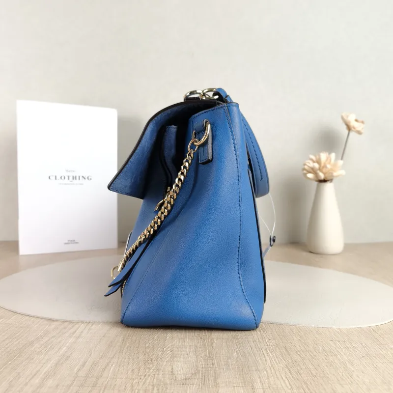 Chloé Crossbody Bag Crossbody Bag Blue Calfskin One Size 33 × 13 × 21 cm — detail view 12 of 12