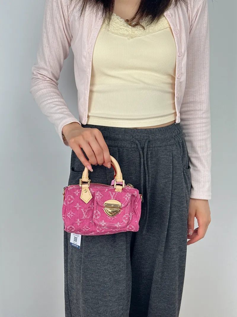 Louis Vuitton Crossbody Bag Speedy Nano nano16 × 7.5 × 10 cm — on-model view 2 of 2
