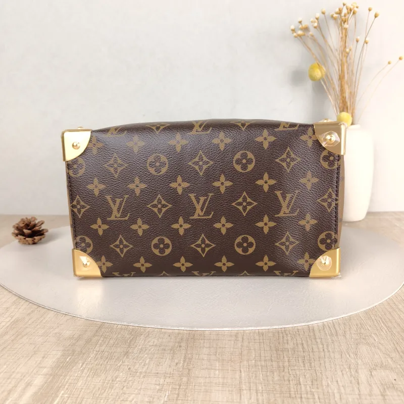 Louis Vuitton Shoulder Bag Speedy Trunk Monogram PVC One Size 27 × 15 × 20 cm — cover view 3 of 5