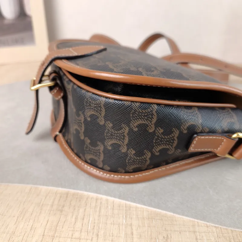 CELINE Crossbody Bag FOLCO Monogram PVC Medium 18.5 × 8 × 17 cm — detail view 10 of 12