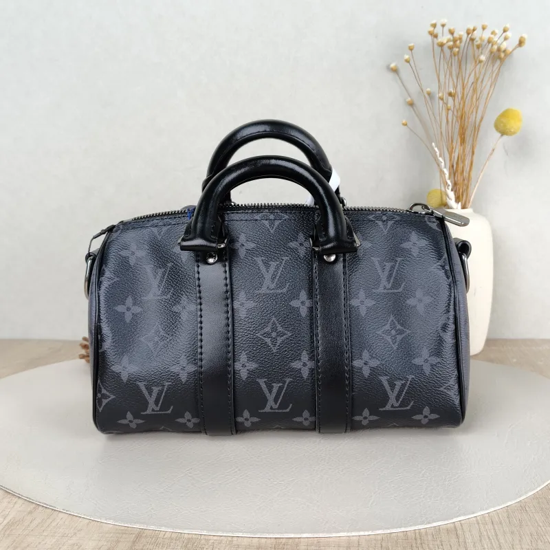 Louis Vuitton Crossbody Bag Keepall 25 PVC Medium 25 × 11 × 15 cm