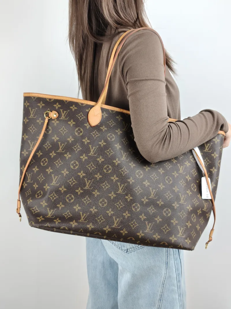 Louis Vuitton Shoulder Bag Neverfull Monogram PVC Large 39 × 19 × 32 cm — on-model view 2 of 2