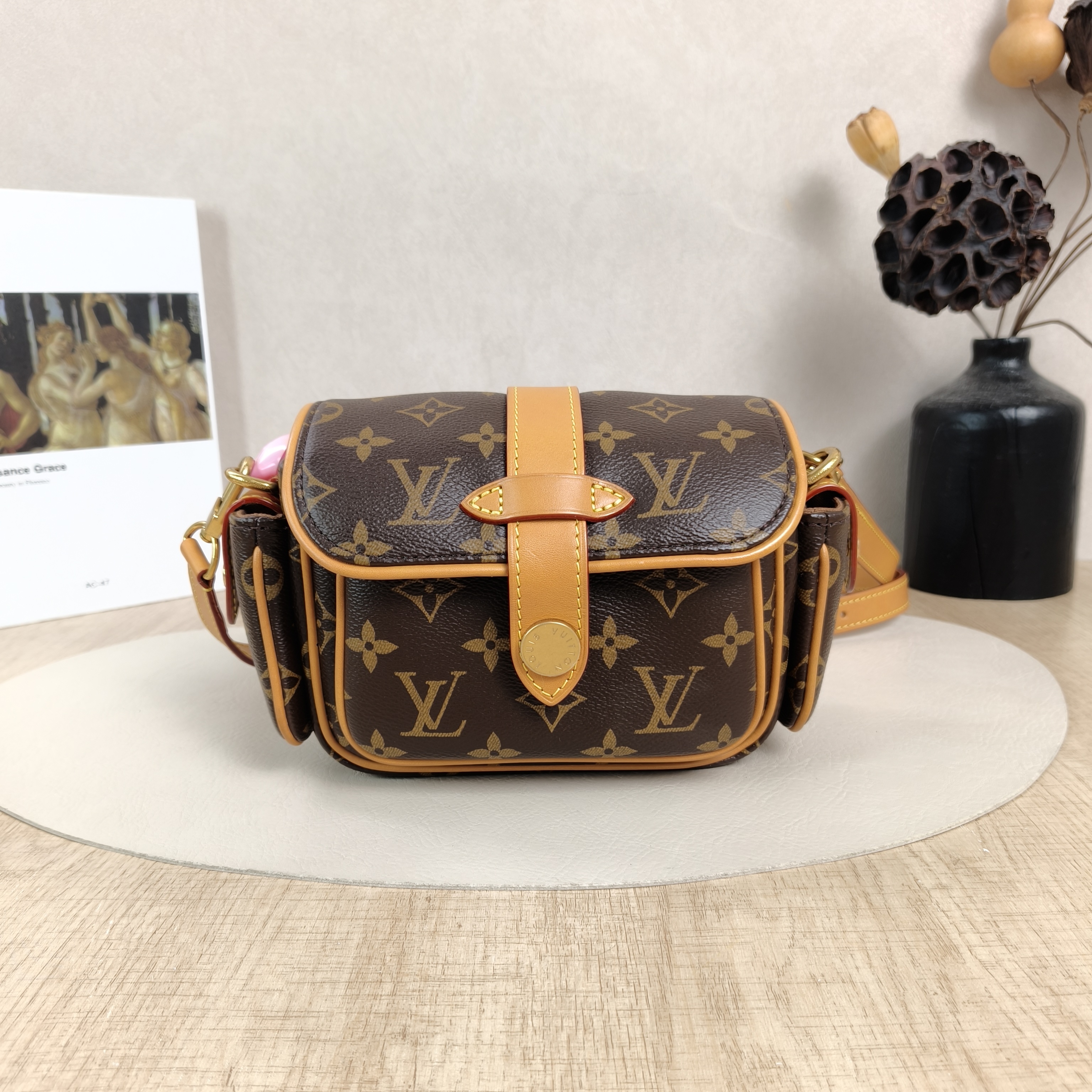 Louis Vuitton Crossbody Bag CARGO Camera Bag Monogram PV Cmini23 × 10 × 14 cm