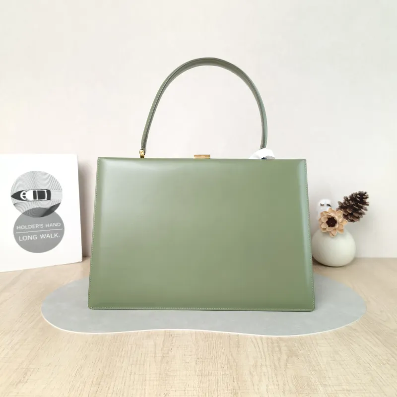 CELINE Top Handle Bag clasp Top Handle Bag Calfskin One Size 32.5 × 10 × 22 cm — cover view 5 of 6