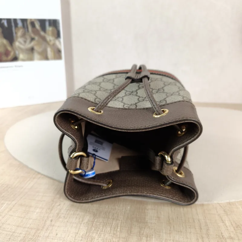 GUCCI Shoulder Bag Ophidia Bucket Bag Monogram PVC Mini 15.5 × 9 × 19 cm — detail view 9 of 10