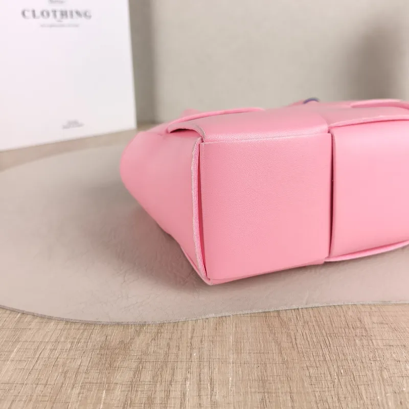 Bottega Veneta Top Handle Bag Arco Woven Tote Bag Pink Lambskin Mini 20 × 7 × 13 cm — detail view 7 of 10