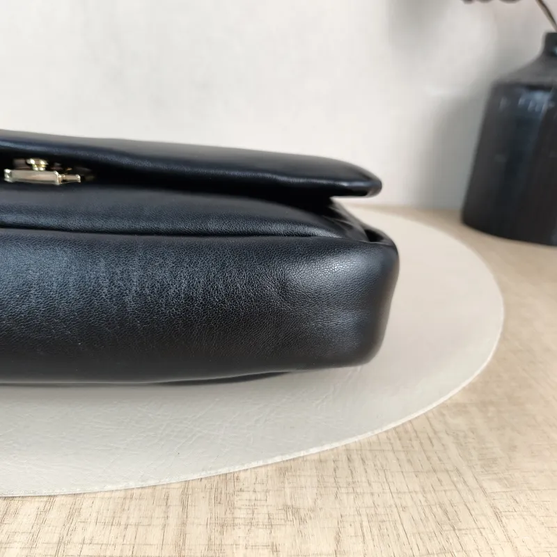 GUCCI Crossbody Bag GG Milano Collection Shoulder Bag Black Lambskin Small 26 × 6 × 14 cm — detail view 7 of 13