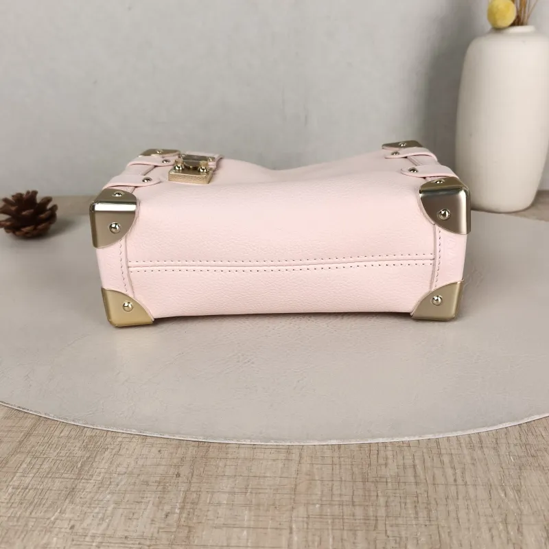 Louis Vuitton Crossbody Bag Side Trunk Box Pink Calfskin Small 18 × 8 × 12.5 cm — cover view 4 of 5