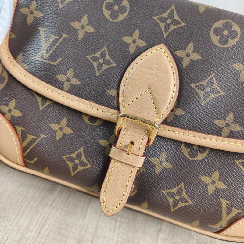 Louis Vuitton Crossbody Bag Diane Baguette Bag Shoulder Strap PVC Small 24 × 9 × 15 cm — detail view 3 of 13