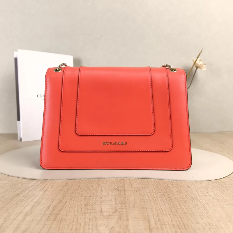 Bvlgari Shoulder Bag Serpenti Forever Collection Crossbody Bag Red Calfskin Medium27.5 × 7 × 18 cm — cover view 4 of 5